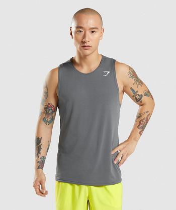 Camiseta Tirantes Gymshark Arrival Hombre Gris | CO 3181WNB